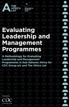 Evaluating Leadership and Management Programmes